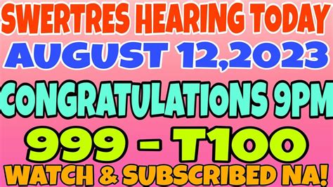 boss doy swertres live|SWERTRES HEARING TODAY AUGUST 12,2023 .